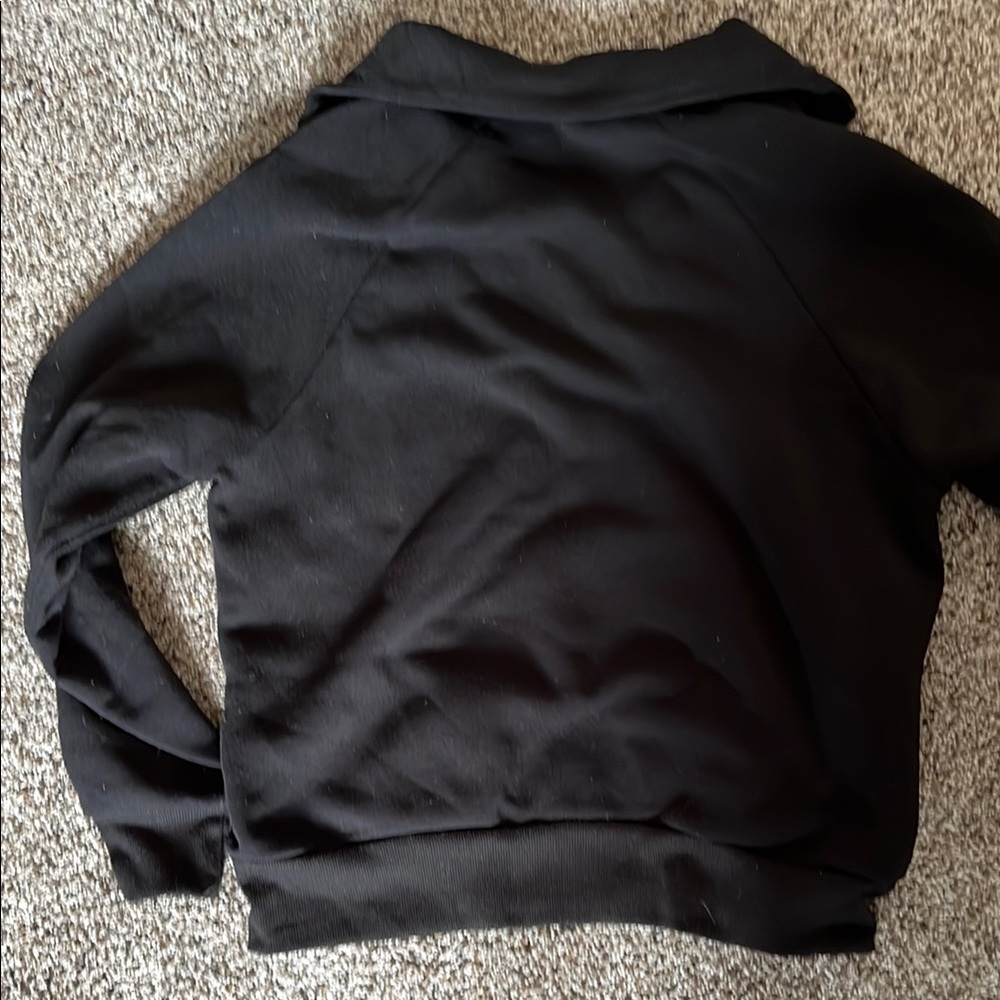 Black Half-Zip Pullover - image 4
